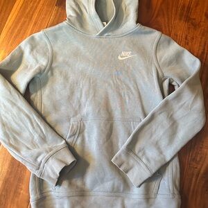 Nike Sky Blue Fleece Hoodie Boys XS